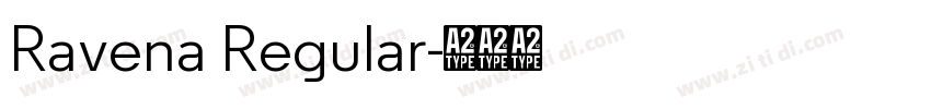 Ravena Regular字体转换